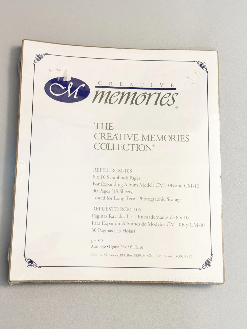 Creative Memories White 8x10 Scrapbook Pages Pack